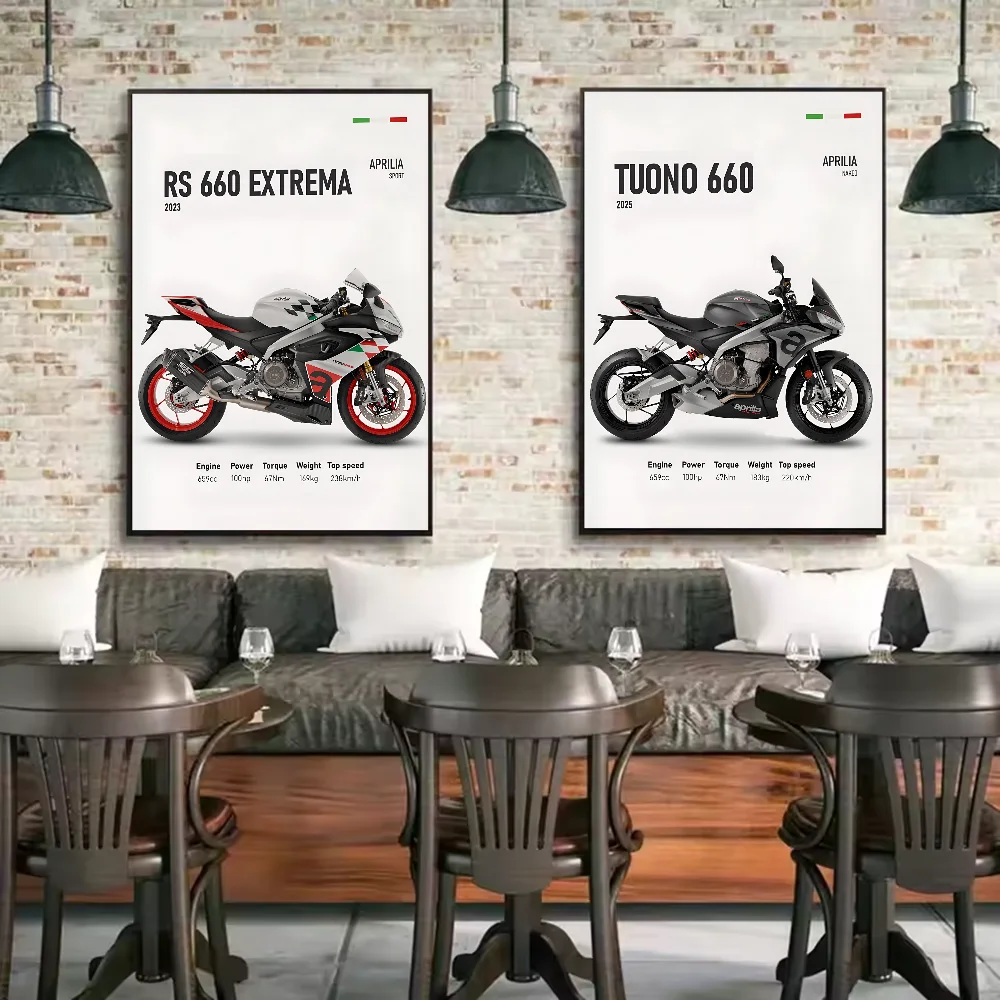 Classic A-Aprilia-es motorcycle Poster HD art sticky wall waterproof home living room bedroom bar aesthetic decoration Peaceful Pleasures Health and Wellness