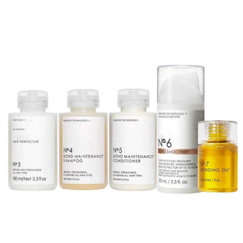 Hair Care Series Shine Hair Kit No.3,4, 5, 6,7 Hair Mask,Shampoo,Conditioner,Bonding Oil Sets To Clean, Hydrate & Control Frizz Peaceful Pleasures Health and Wellness No.3 4 5 6 7 5pcs