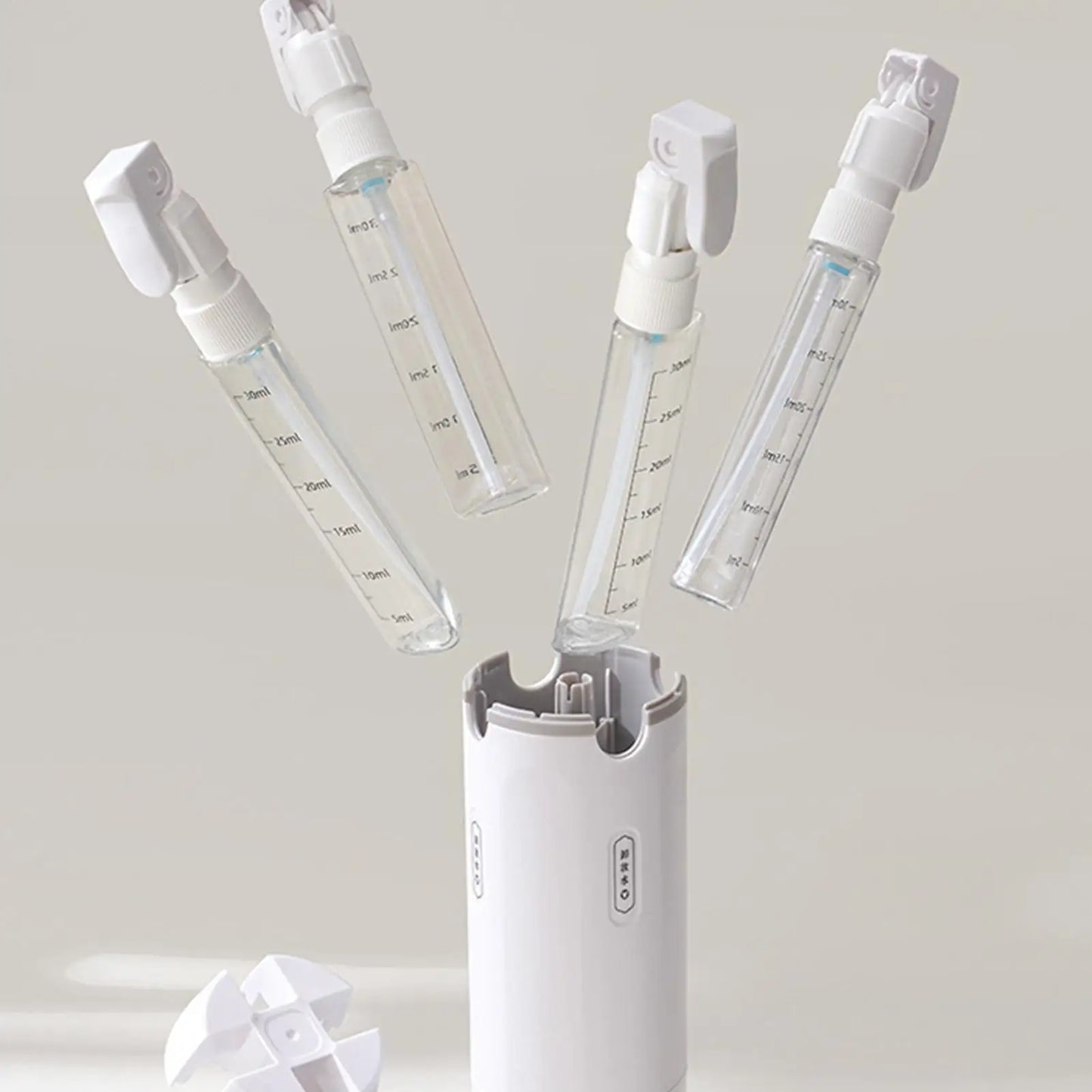 4-in-1 Leakproof Travel Dispenser Bottles Set with Labels