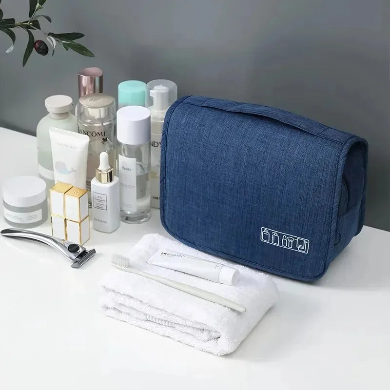 Oxford Fabric Men Business Portable Storage Bag Toiletries Organizer Women Cosmetic Bag Waterproof Hanging Travel Wash Pouch Peaceful Pleasures Health and Wellness