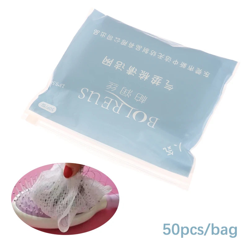 50-Pack Comb Cleaning Nets | Hair Brush & Pet Comb Cleaner