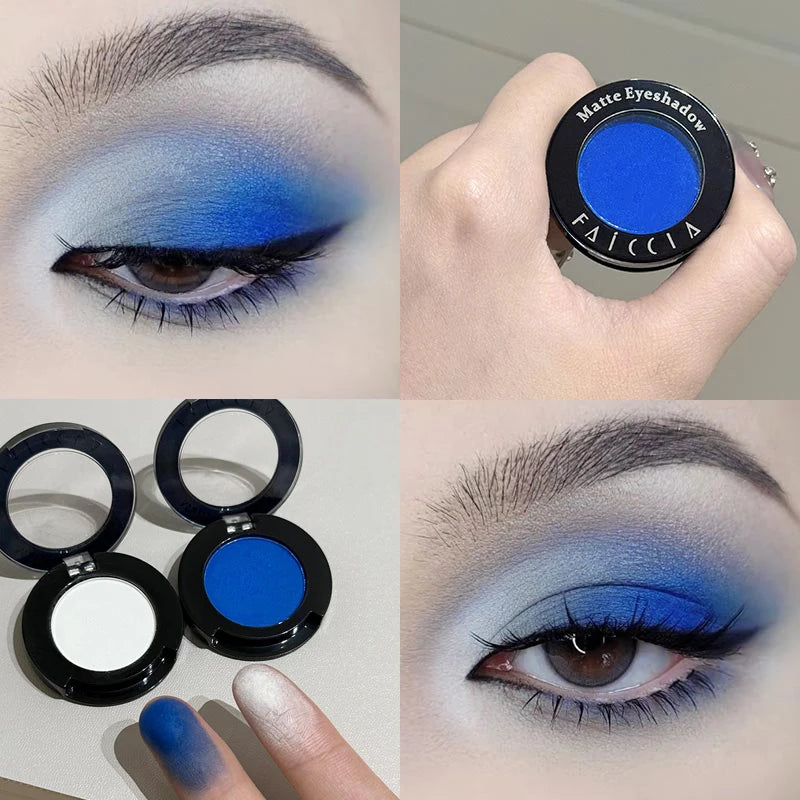 Klein Blue Smoky Eyeshadow & Eyeliner – Waterproof Matte Pigment