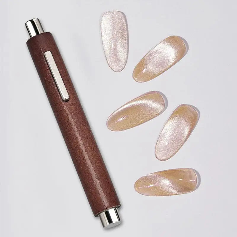 3 IN 1 Multi-function Cat Eye Magnet For Nail Art Strong Thick Magnetic Stick Large Cylindrical Magnetic Nail Tool Manicure DIY Peaceful Pleasures Health and Wellness