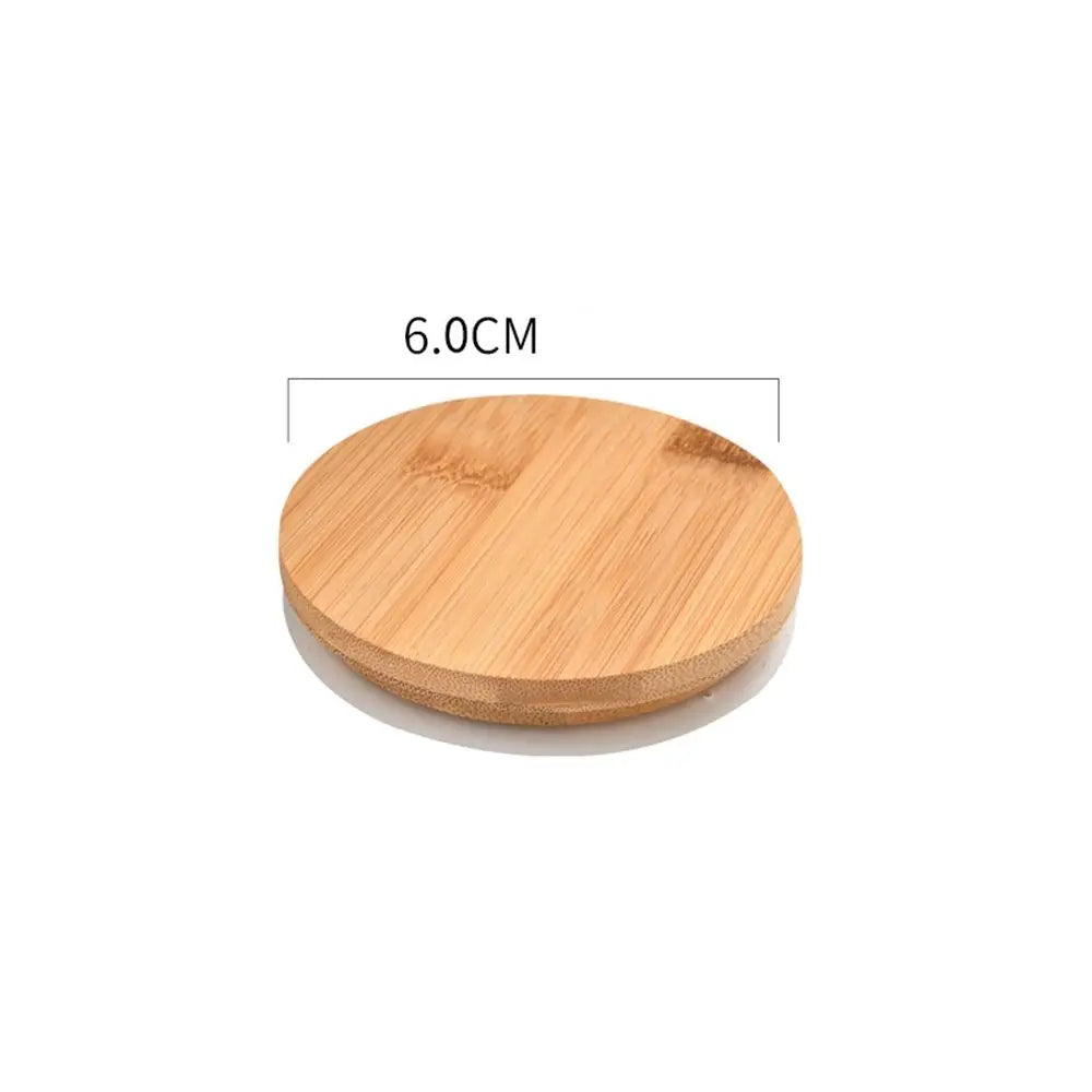 Bamboo Wood Cup Lid with Silicone Ring | Tea Set Cover
