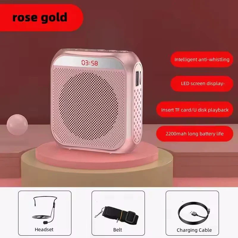 AyeBeau Wearable Voice Amplifier with Mic | 5W, 2200mAh