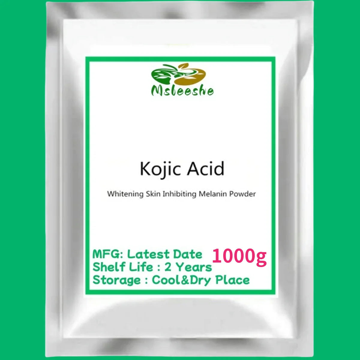 Hot sale Kojic Acid Powder Whitening Skin Cosmetic Raw Material Inhibiting Melanin Reduce Spots and Acne Peaceful Pleasures Health and Wellness