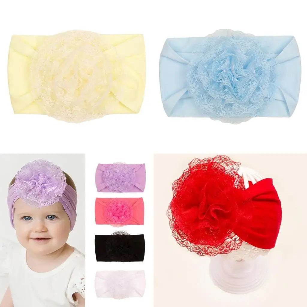 Baby Flower Headband | Handmade Turban for Newborns & Toddlers