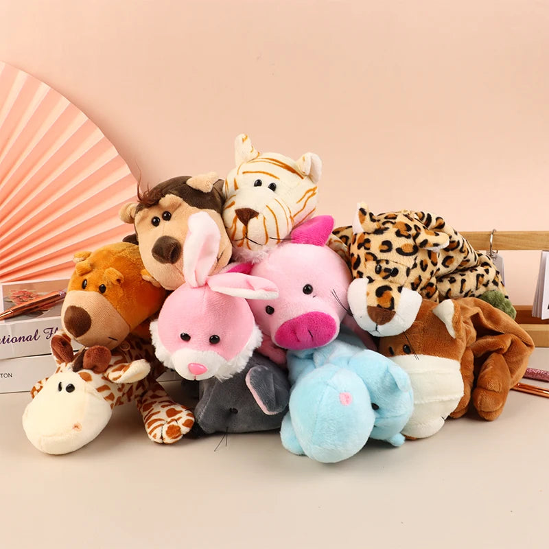 Cute Animal Plush Pencil Case – Lion Tiger Bear Pen Pouch