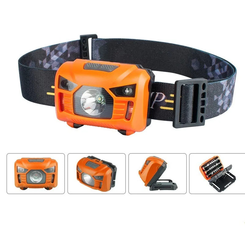 SHINEKNOT LED Headlamp – Waterproof, Sensor, USB-C Rechargeable