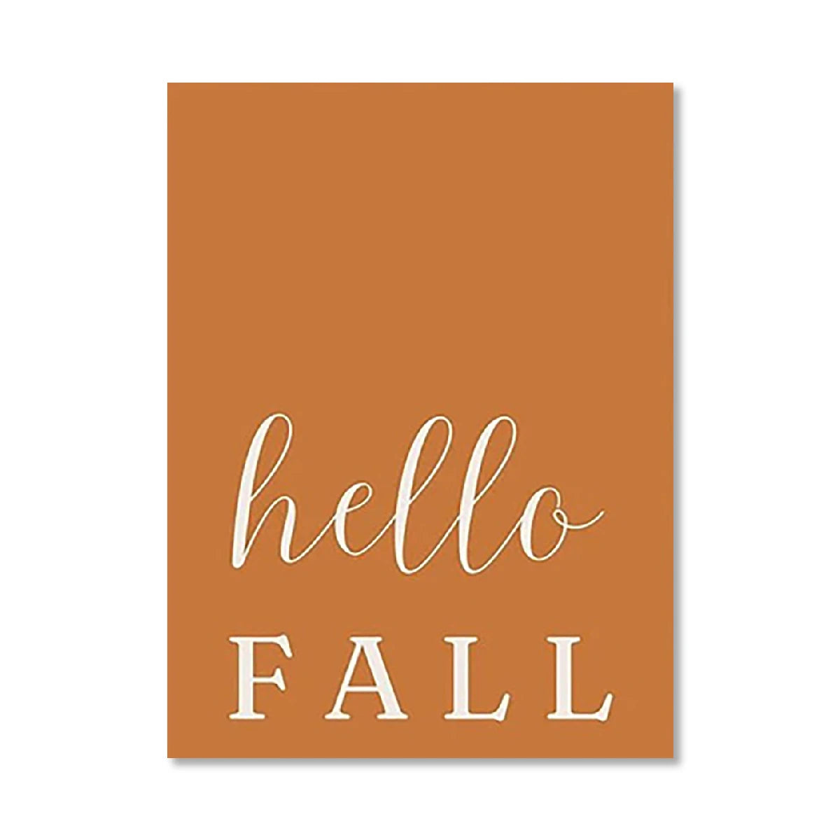(1pc frameless)Cute Pumpkins Autumn Leaves Watercolor Canvas Prints Hello Autumn Wall Art Posters for Modern Living Room Hall Peaceful Pleasures Health and Wellness HY-95-4 20x30cm Unframed