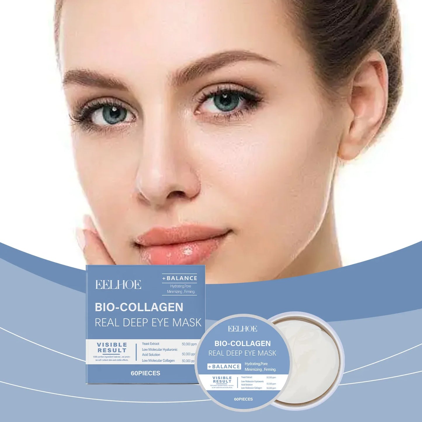 EELHOE Collagen Eye Masks – Dark Circles & Puffiness 60pc