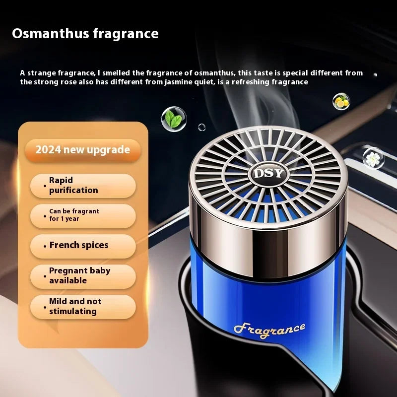 New Adjustable Car Air Freshener Home Fragrance Solid Fragrance Diffuser Long Lasting Light Scent Smart Car Interior Gifts Peaceful Pleasures Health and Wellness D