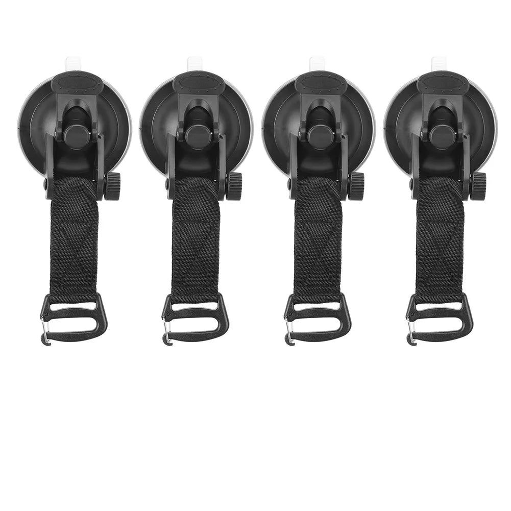1/4/8PC Multi Suction Cup Heavy Duty Portable Adjustable Hook Car Suction Cup Kitchen Bathroom Outdoor Camping Tent Sucker Peaceful Pleasures Health and Wellness KB015BAF-4