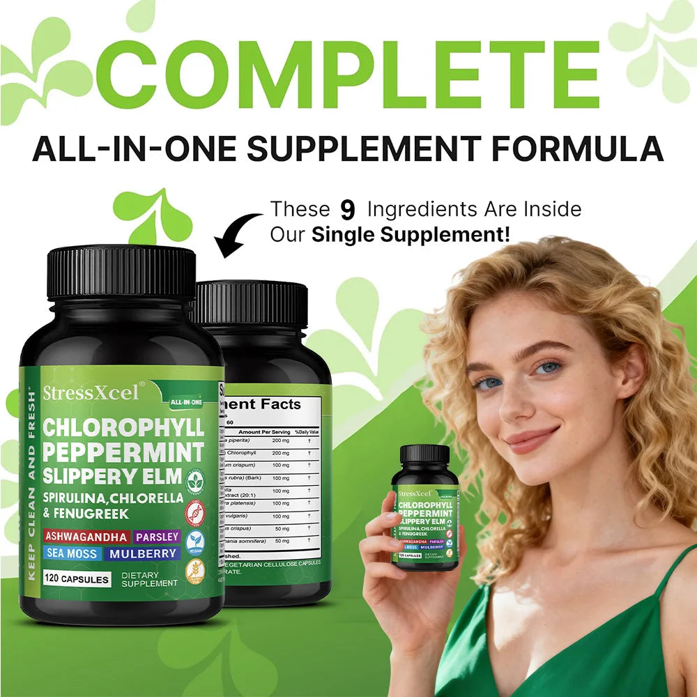 Spirulina & Chlorella Capsules – Detox, Energy & Immune Boost