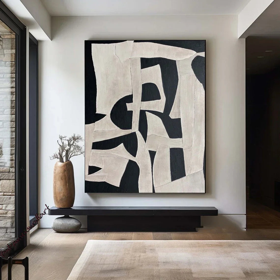 Large Handmade Painting Original Beige And Brown Abstract Painting Beige Texture Painting Canvas Wall Art For Living Room Dec Peaceful Pleasures Health and Wellness D 50x70cm Unframed