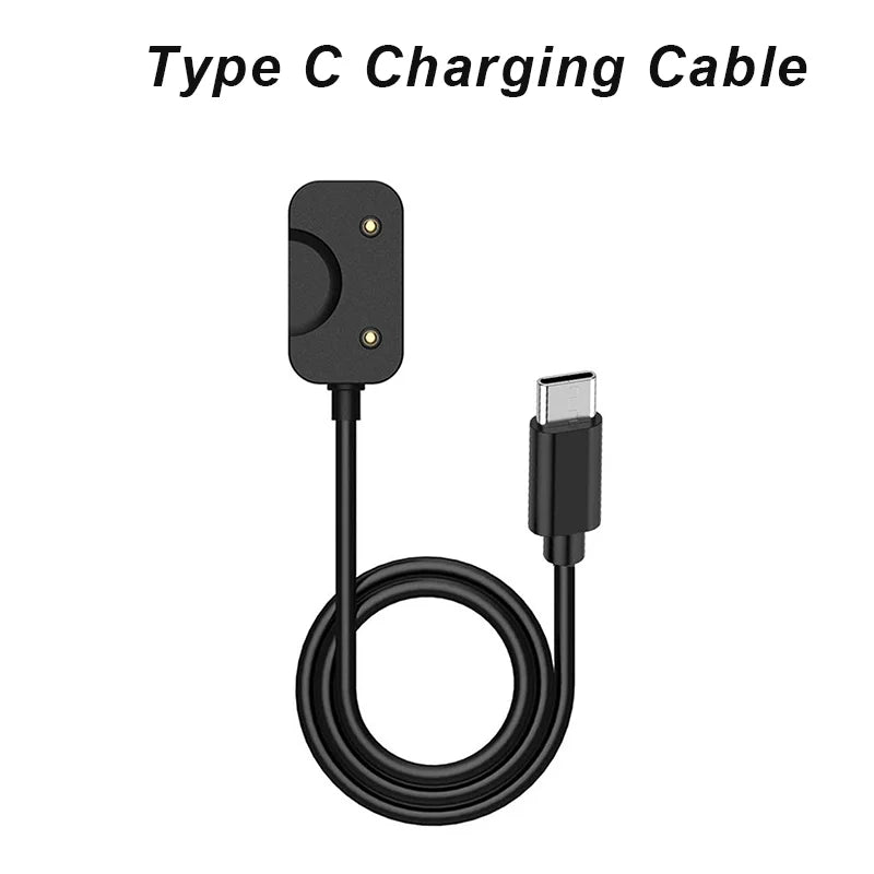 Samsung Galaxy Fit 3 SM-R390 USB-C Charger Cable 100cm Peaceful Pleasures Health and Wellness Black Type C