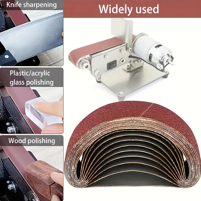 30 X Abrasive Belt 60 80 120 240 400 Grain Sanding Filing Grinding
