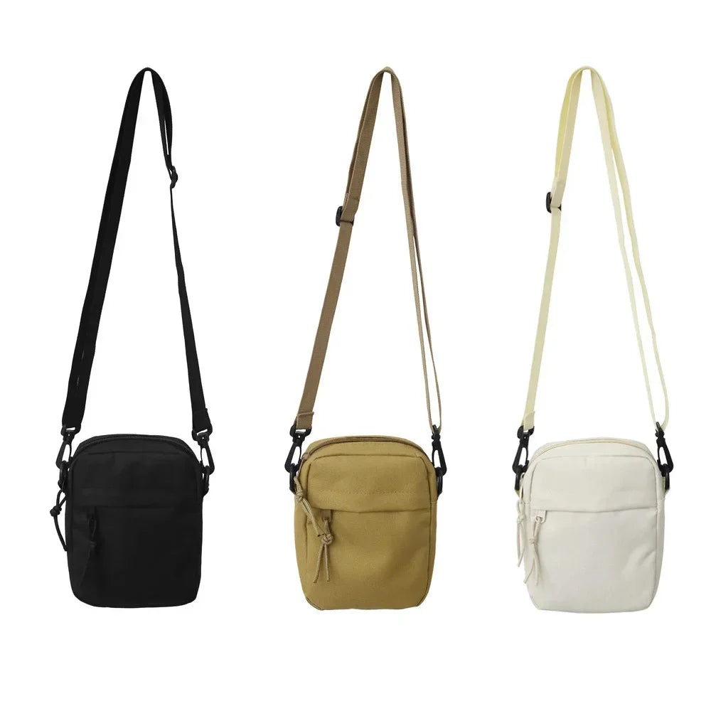 Minimalist Crossbody Sling Bag | Unisex Oxford Zipper Pouch