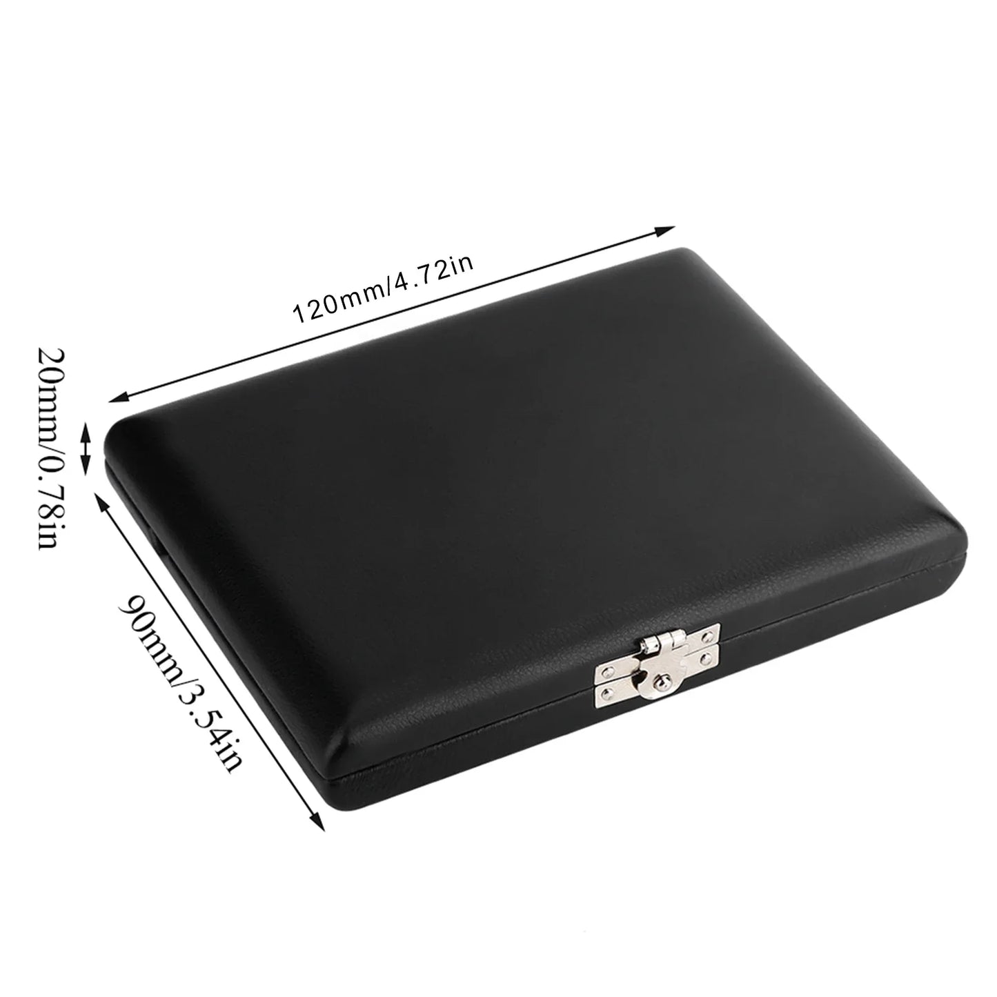 PU Leather Cover Black Saxophone Clarinet Reed Container Box Case