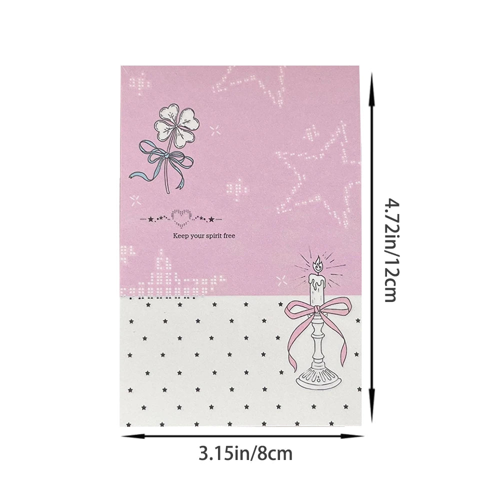 50 Sheets Lucky Angel A7 Memo Book Appearance Ins Non Sticky Portable