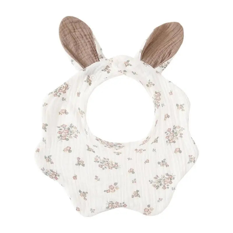 4-Layer Cotton Baby Bib & Burp Cloth | Soft Drool Towel