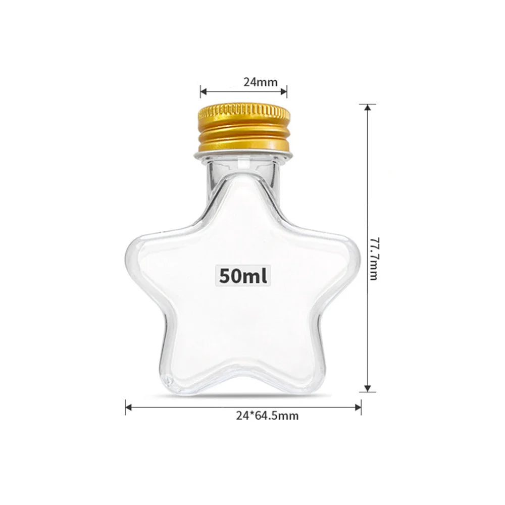 10-Pack Fillable Clear Christmas Ball Ornaments – 50ml DIY Baubles