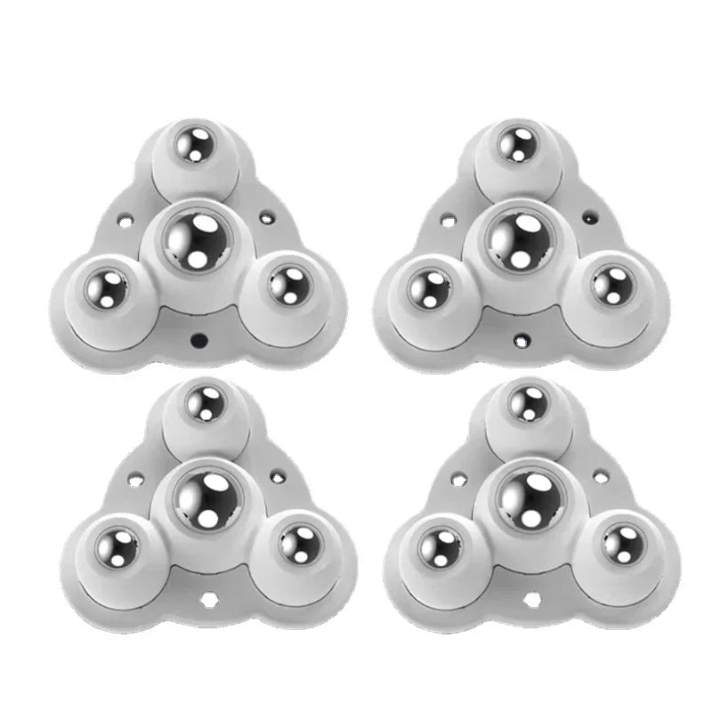 4-Pack Self-Adhesive Silent Furniture Caster Wheels 300kg