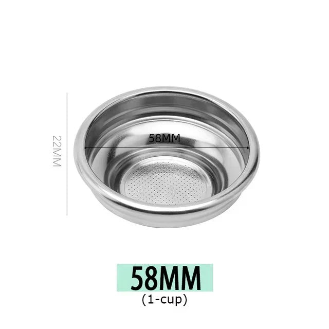 Espresso Filter Basket 51mm 58mm – 1/2/4 Cup Replacement