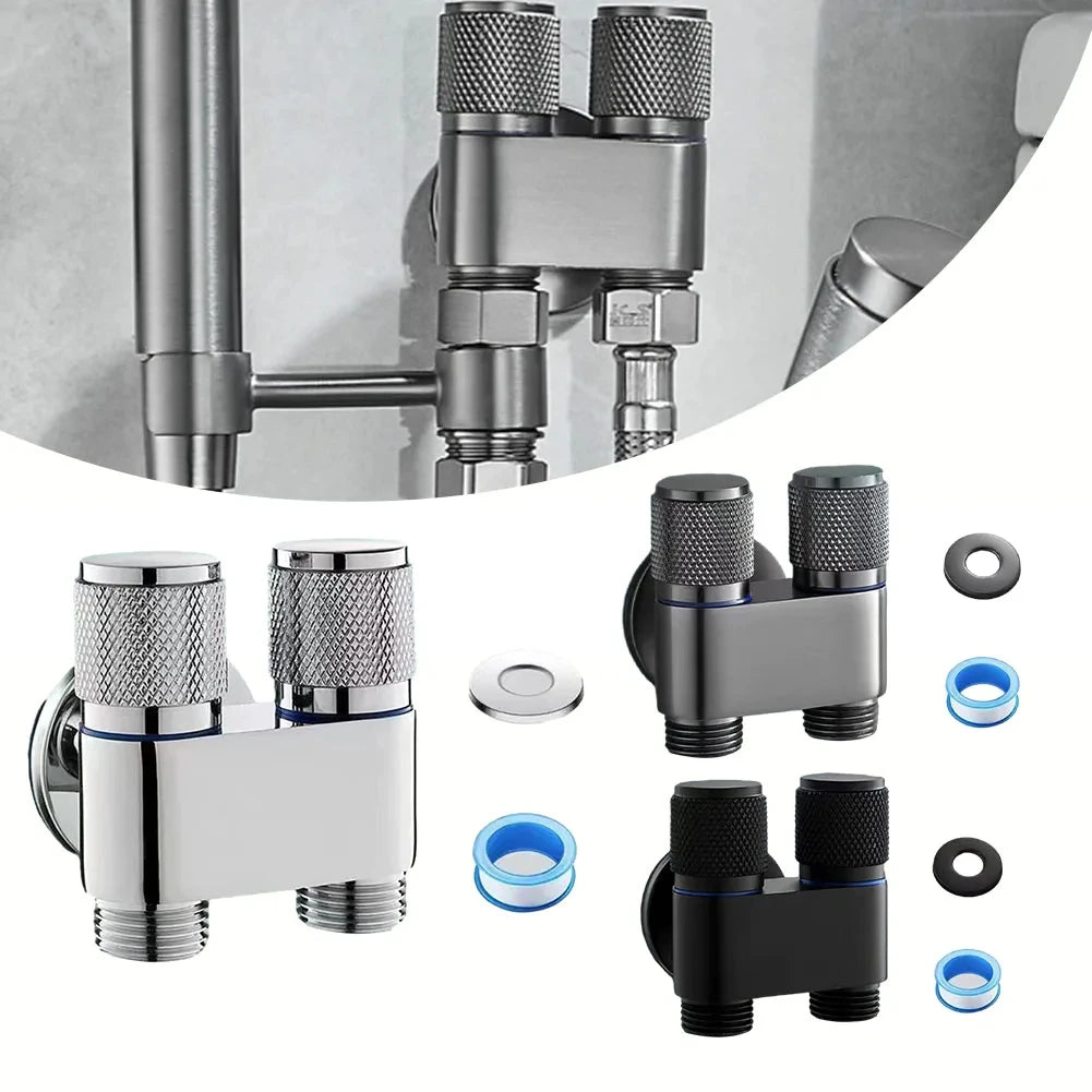 Dual Control Triangle Valve G1/2 | Bidet Sprayer Angle Valve