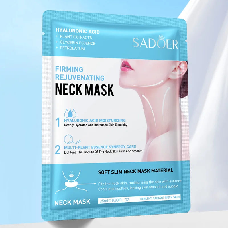 SADOER Hyaluronic Acid Collagen Neck Mask – Firming & Bright