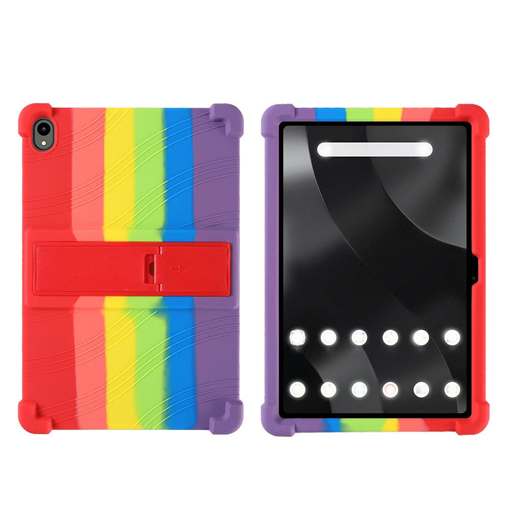 For Onn 12.1 Tablet Pro 2024 Model Case Shockproof Cover 12.1 Inch Soft All-Inclusive Drop-Proof Protective Case Peaceful Pleasures Health and Wellness Rainbow
