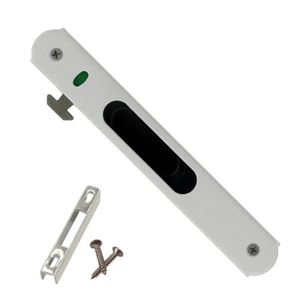 Zinc Alloy Invisible Sliding Door Lock – 90° Hook Window Latch