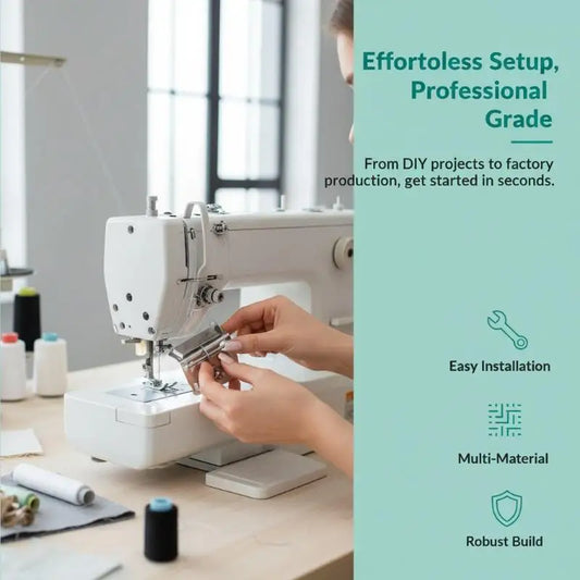 Adjustable Overlock Machine Gauge | Stainless Steel Sewing Guide Sewing Machine Accessory Peaceful Pleasures Health and Wellness