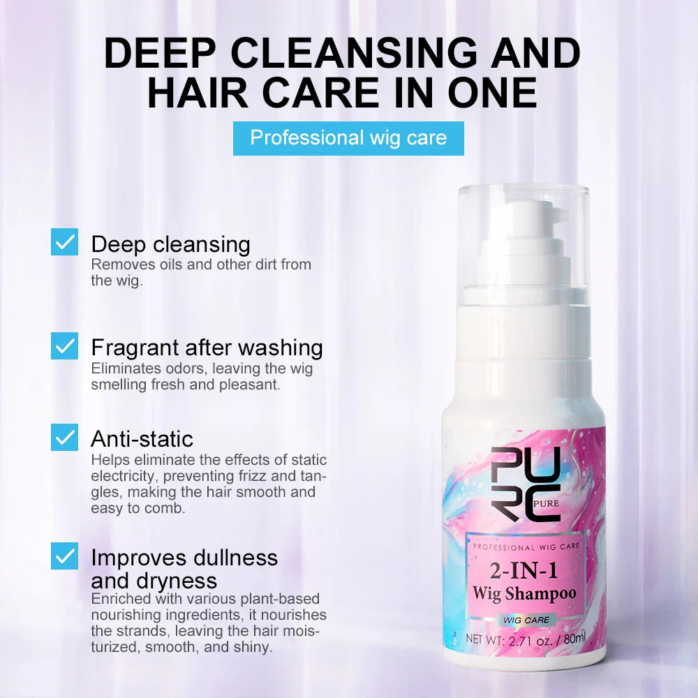 PURC Wig Shampoo & Conditioner Kit with Coconut Oil | 80ml