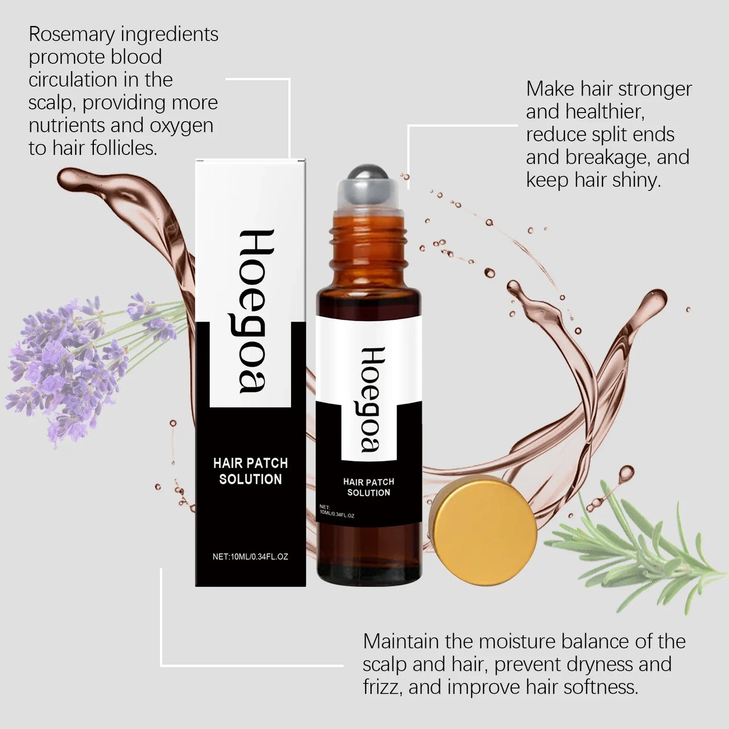 HOEGOA Roller Ball Hair Serum – Nourish, Smooth & Shine