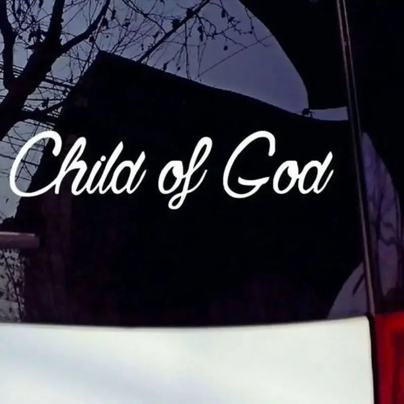 20.5cm*5cm Child Of God Funny Vinyl Decal Sticker Car Stickers Window Peaceful Pleasures Health and Wellness