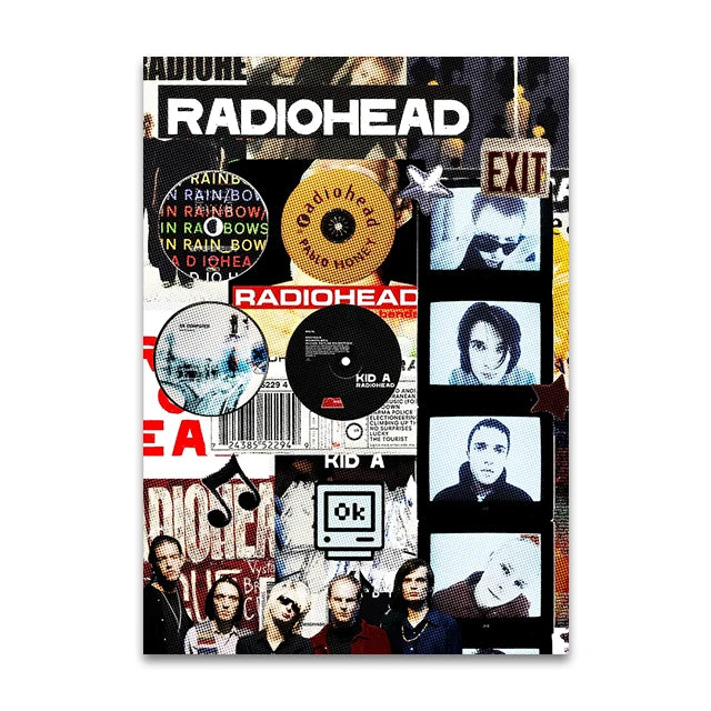 Rock Band Album Vintage Canvas Wall Art Print | Music Gift