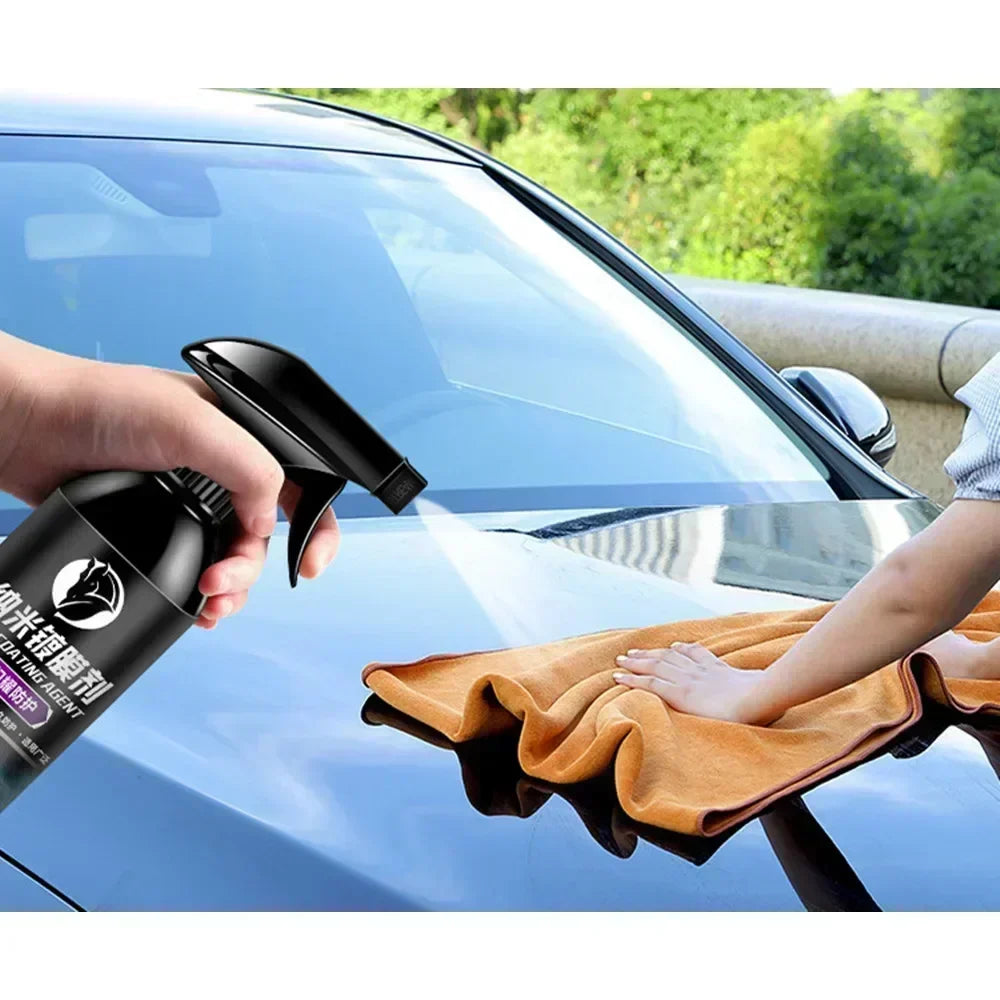 Ceramic Car Coating 500ML 9H Nano Liquid Glass Plated Crystal Hydrophobic Waterproof Polishing Paint Hardness Car Polish Wax Peaceful Pleasures Health and Wellness