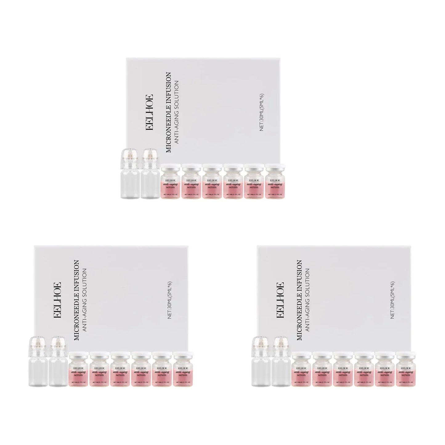 Eelhoe Microneedle Roller & Anti-Aging Serum Set – 8 Piece