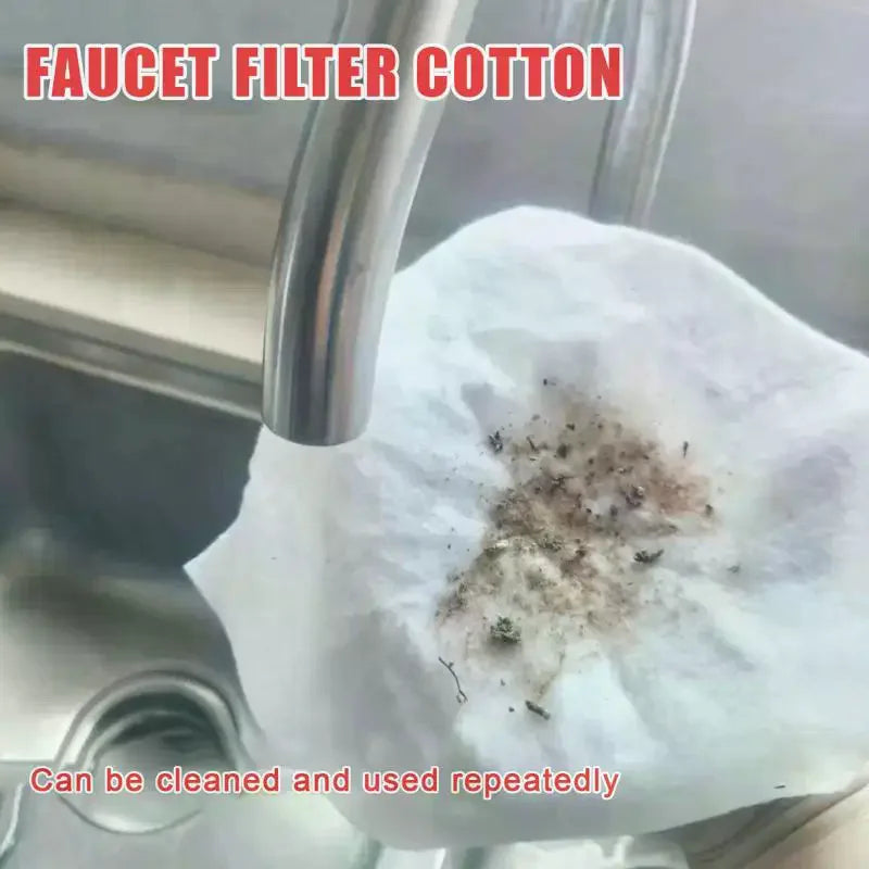 50-Pack Faucet Filter Cotton Socks – Anti-Splash Water Purifier