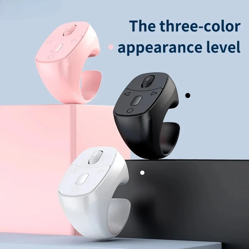 Bluetooth Scrolling Ring Remote – Wireless Finger Page Turner