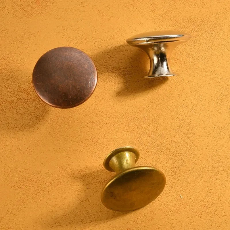 12-Pack Round Cabinet Knobs – Zinc Alloy Drawer & Door Handles