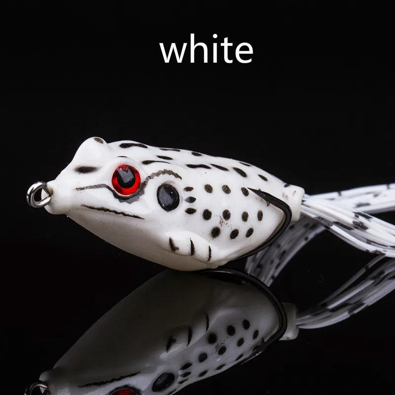 Soft Frog Bass Fishing Lure Hollow Body Topwater Lures Unpainted