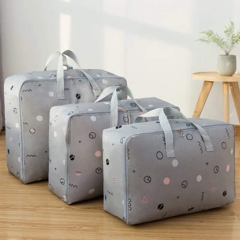 Quilt storage bag three-piece set quilt Oxford cloth waterproof storage bag luggage moving bag clothes bag clothes bag Peaceful Pleasures Health and Wellness