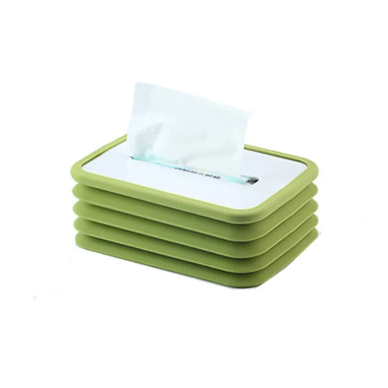 Luminous Paper Towel Box Desktop Silent Coreless Roll Paper Box Paper Tissue Box Automatic Downward Compression Telescopic Thin Peaceful Pleasures Health and Wellness