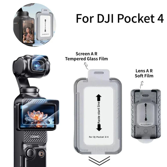 DJI Pocket 4 Screen & Lens Protector Set – AR Anti-Reflection Tempered Film Peaceful Pleasures Health and Wellness