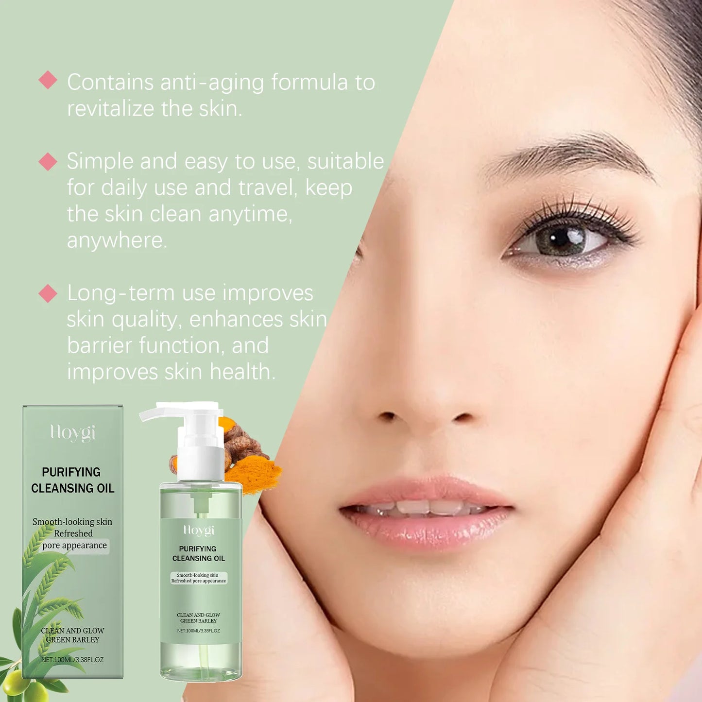 Makeup Removal Oil for Face Purifying Pores Shrinking Refreshing Non Irritating Cleansing Oil Remove Blackhead Soothing Skin Oil Peaceful Pleasures Health and Wellness