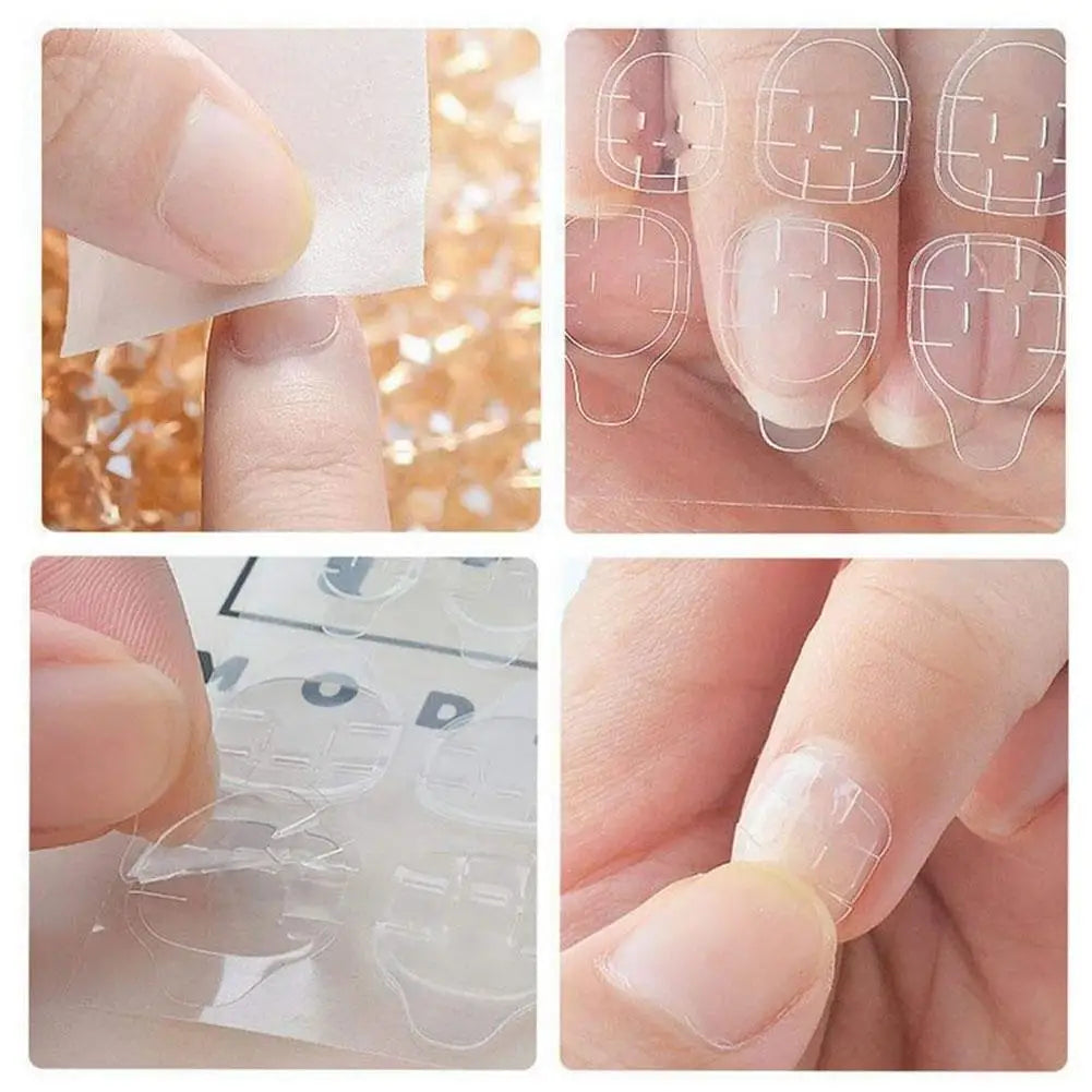 Jelly Nail Glue Stickers – Double-Sided Adhesive Tabs for Fake Nails