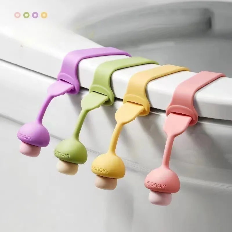 Toilet Seat Lifter Silicone Lid Pull Ring – No-Touch Hygiene