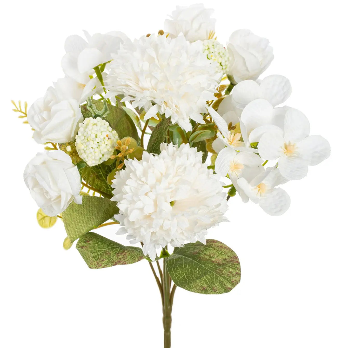 Artificial Silk Rose & Chrysanthemum Bouquet – Wedding Home Décor